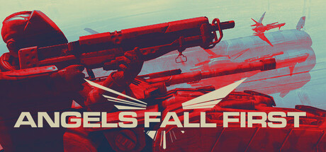Angels Fall First soldiers and spacecraft from the Steam header artwork
